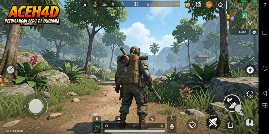 Tangkapan layar gameplay ACEH4D menampilkan petualangan menakjubkan di dunia terbuka.