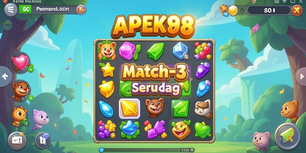 Tampilan gameplay APEK88 yang seru dan penuh warna.