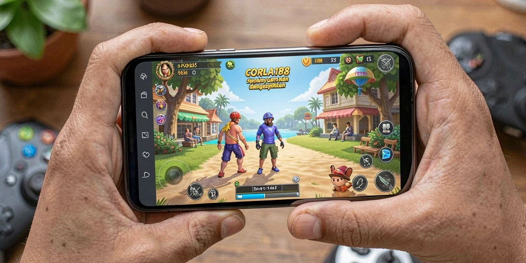 Tampilan gameplay CORLA188 yang menyenangkan dan penuh warna.