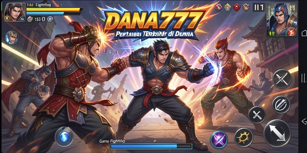 Tampilan gameplay DANA777 yang intens dan menantang dalam pertarungan Fighting.