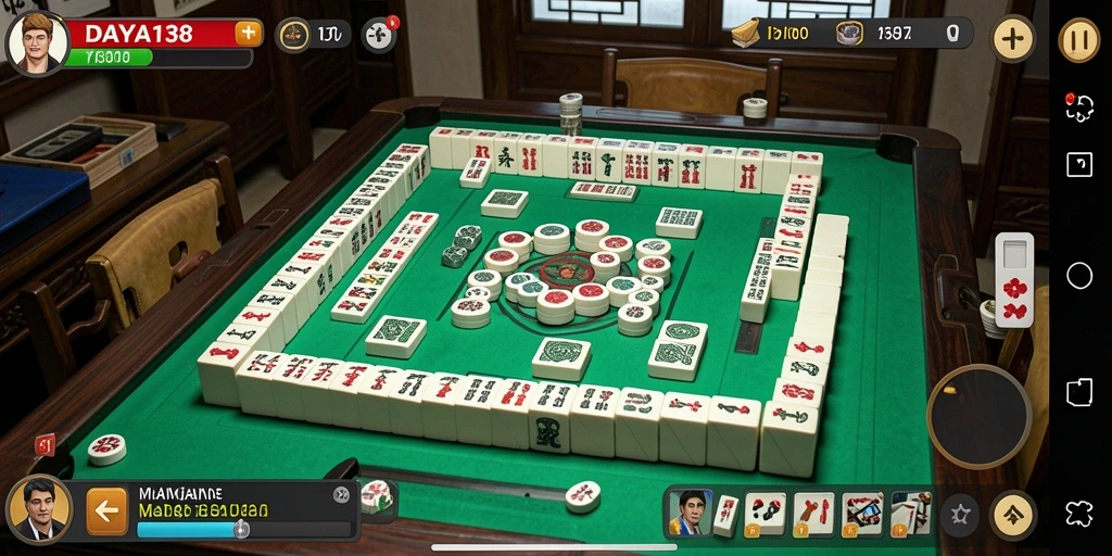 Tampilan menarik gameplay Mahjong DAYA138 penuh warna.