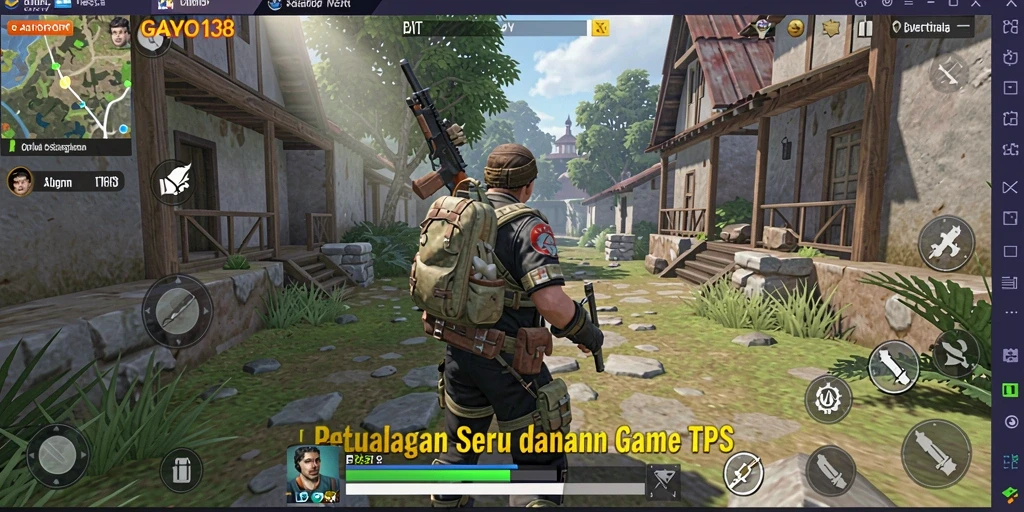 Screenshot pertempuran epik dalam GAYO138 dengan grafis menakjubkan.