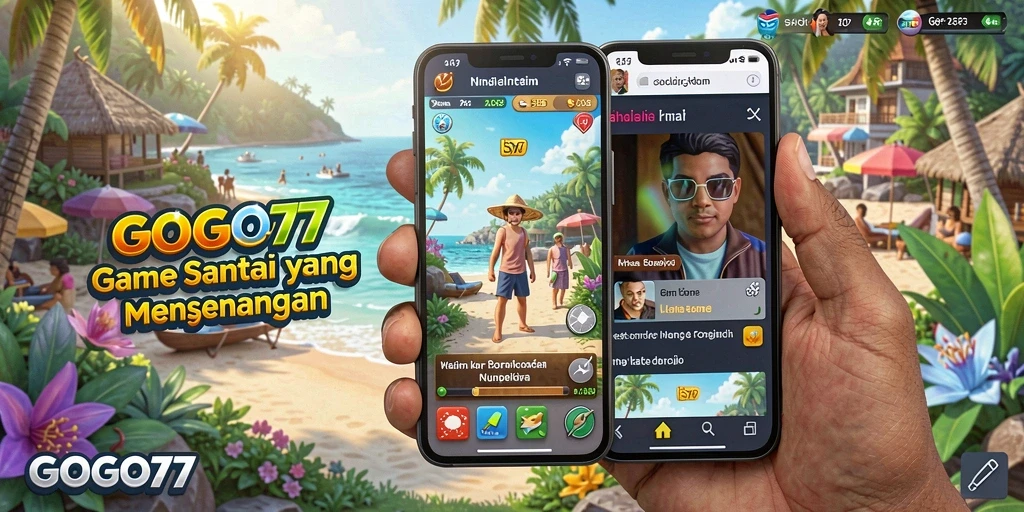 Screenshot utama GOGO77 menampilkan gameplay seru dan penuh warna.