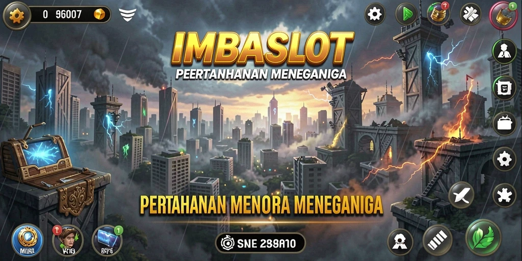 Tampilan gameplay menara pertahanan yang mendebarkan dan penuh strategi.