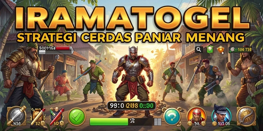 Screenshot gameplay IRAMATOGEL menampilkan aksi strategi yang menegangkan.