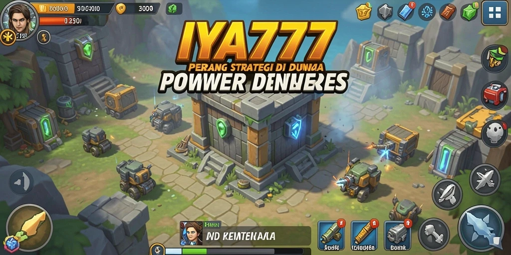 Screenshot IYA777 menunjukkan aksi menaklukkan musuh dalam Tower Defense.
