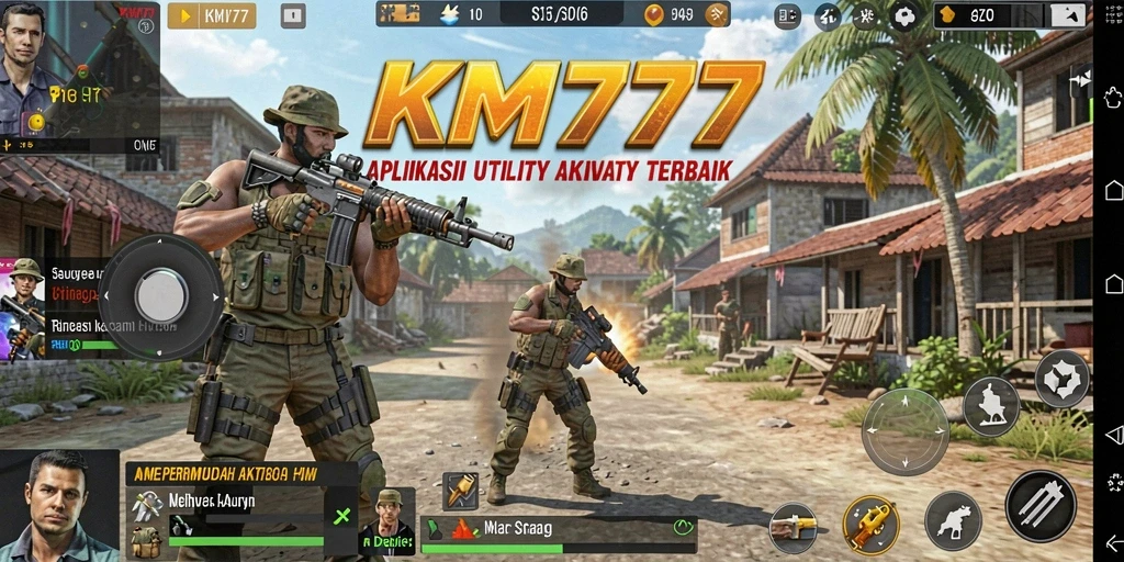 Tampilan antarmuka KM777 yang intuitif dan menarik.