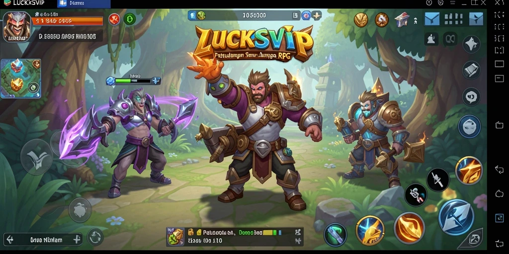 Tampilan gameplay <strong>LUCKSVIP</strong> yang memukau dalam dunia RPG.
