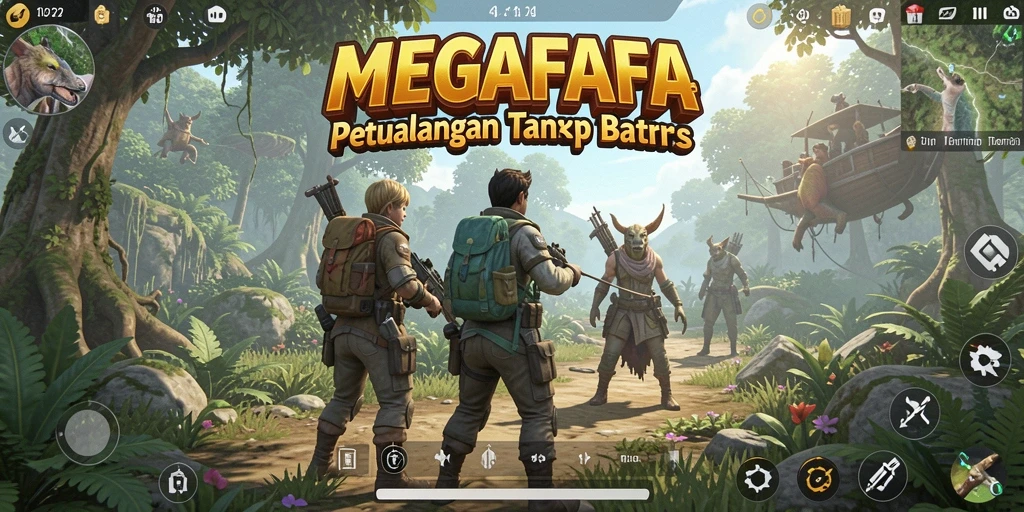 Tampilan gameplay MEGAFAFA yang memukau dan menarik.