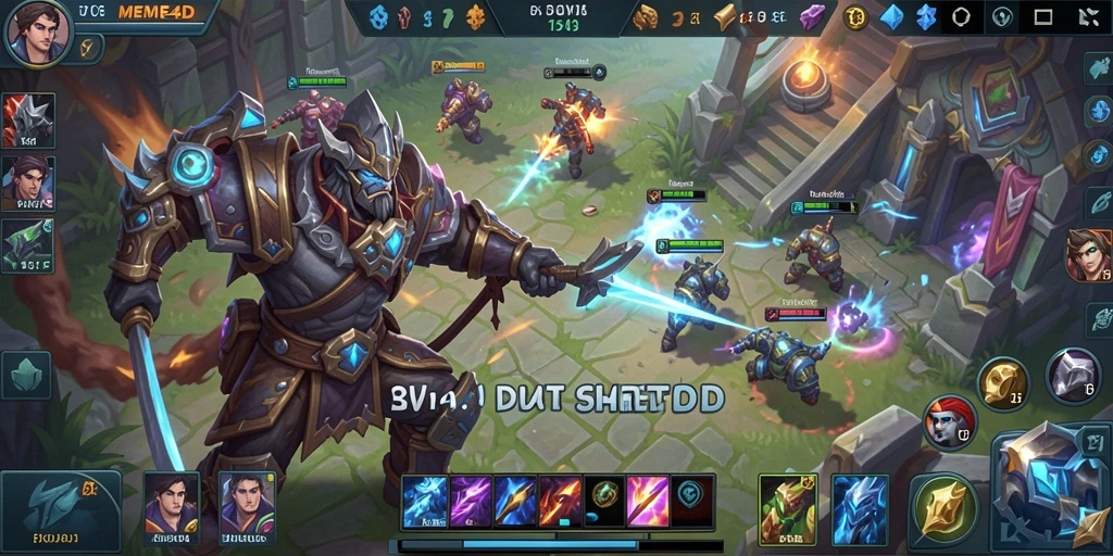 Tangkapan layar menunjukkan aksi seru dalam gameplay MOBA.
