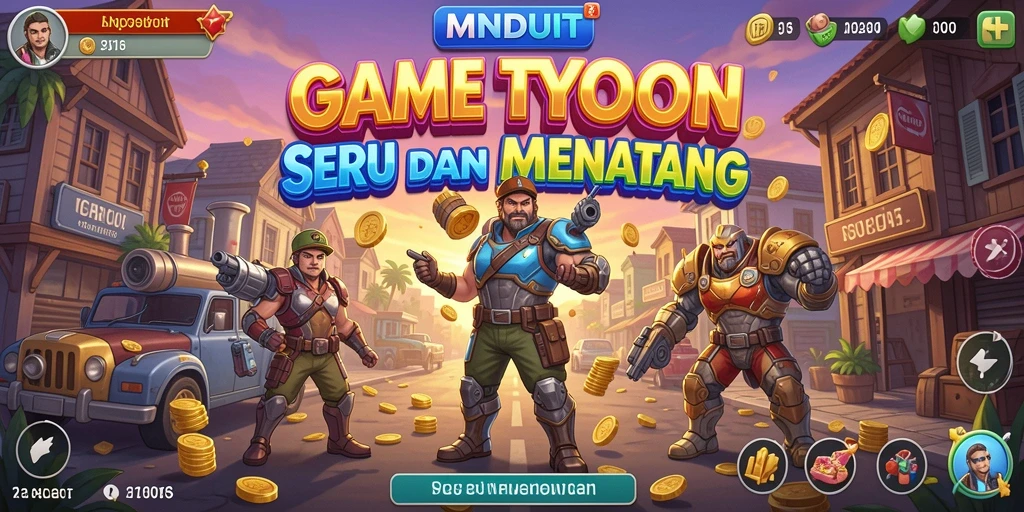 Tampilan gameplay menarik dari MNDUIT yang menghadirkan pengalaman Tycoon.