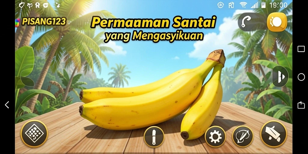 Tampilan permainan PISANG123 menunjukkan keseruan gameplay Casual.