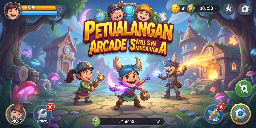Tampilan menarik dan seru dari gameplay PK95 dalam aksi.