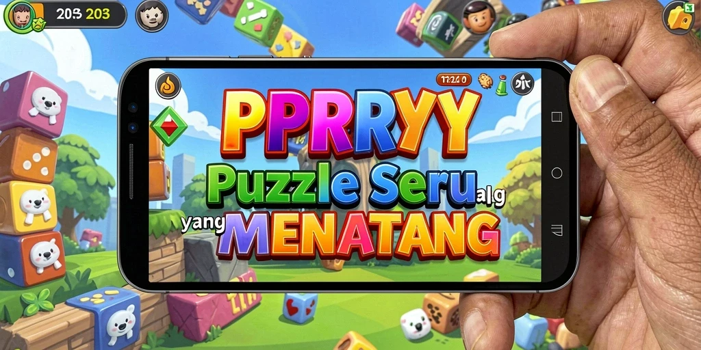Tangkapan layar utama PPRRYY menampilkan gameplay Puzzle yang menarik.