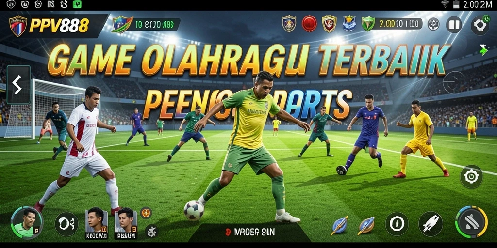 Screenshot PPV88 menampilkan aksi seru di lapangan olahraga.