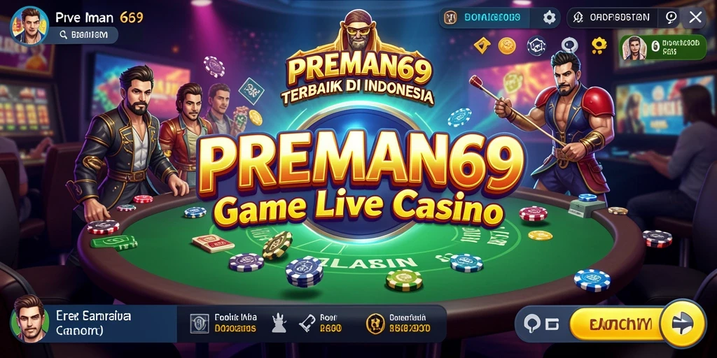 Tampilan menarik dari permainan Live Casino di PREMAN69.