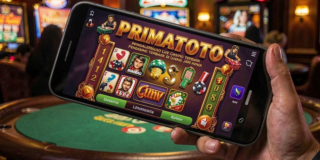 Tampilan gameplay Live Casino yang seru di PRIMATOTO.