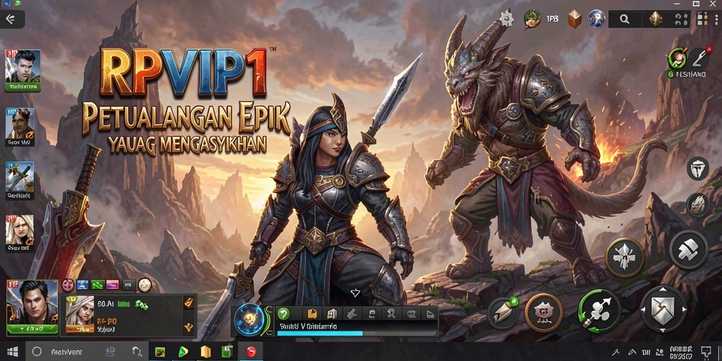 Screenshot RPVIP1 menampilkan aksi mendebarkan dari gameplay petualangan.