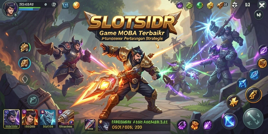 Screenshot gameplay SLOTSIDR yang menampilkan pertempuran seru.