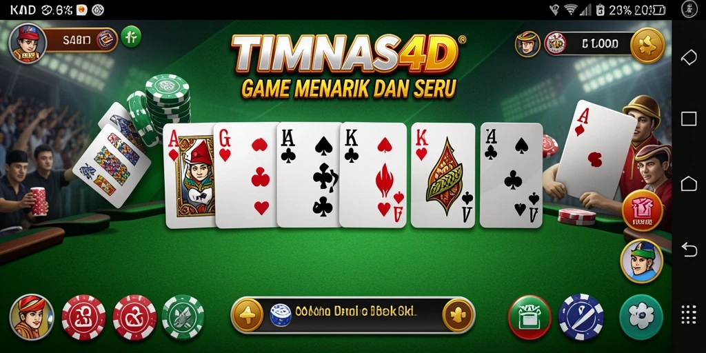 Tampilan gameplay seru dalam TIMNAS4D yang memikat.