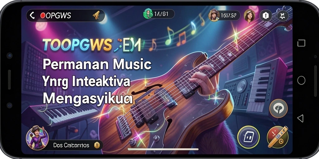 Screenshot gameplay TOOPGWS yang penuh warna dan interaktif.