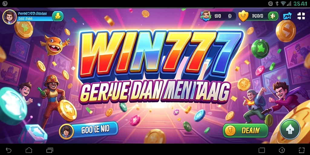 Tampilan seru gameplay arcade dalam WIN777 yang menantang.